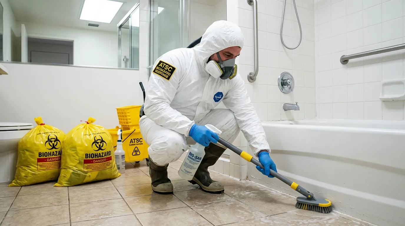 Decontamination equipment deployed for Blood Cleanup in Treasure Island